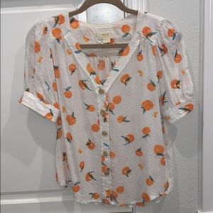 Anthropology Oranges Top